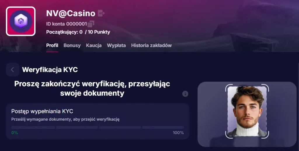 NVCasino Weryfikacja