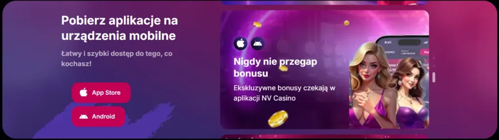 aplikacje NV Casino