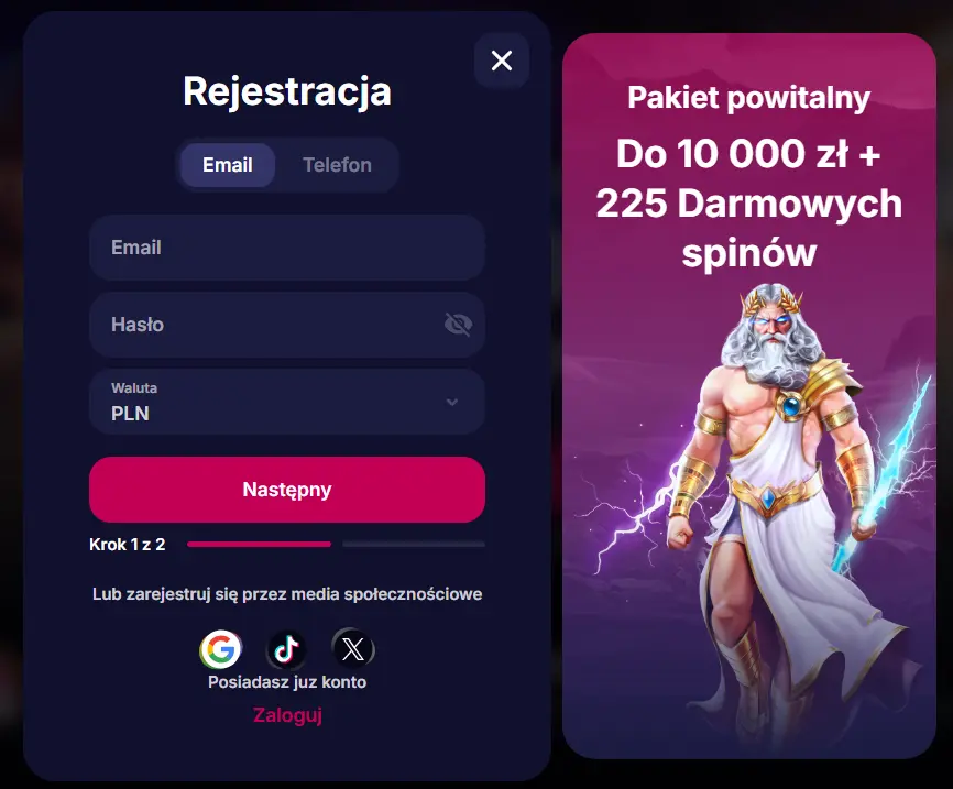 nv casino rejestracje
